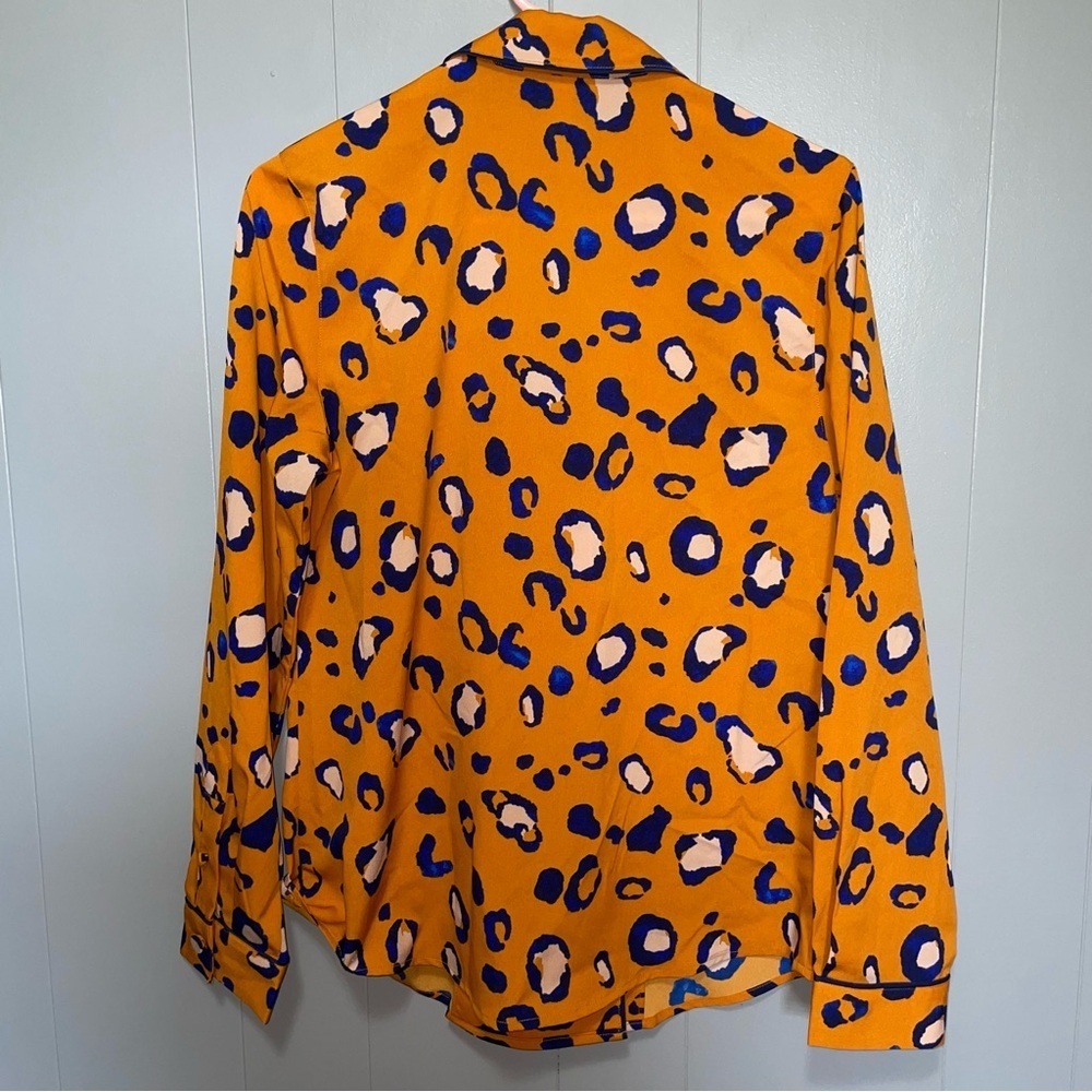 3.1 Phillip Lim x Target Cheetah Gold & Navy Blazer Small - Picture 7 of 7